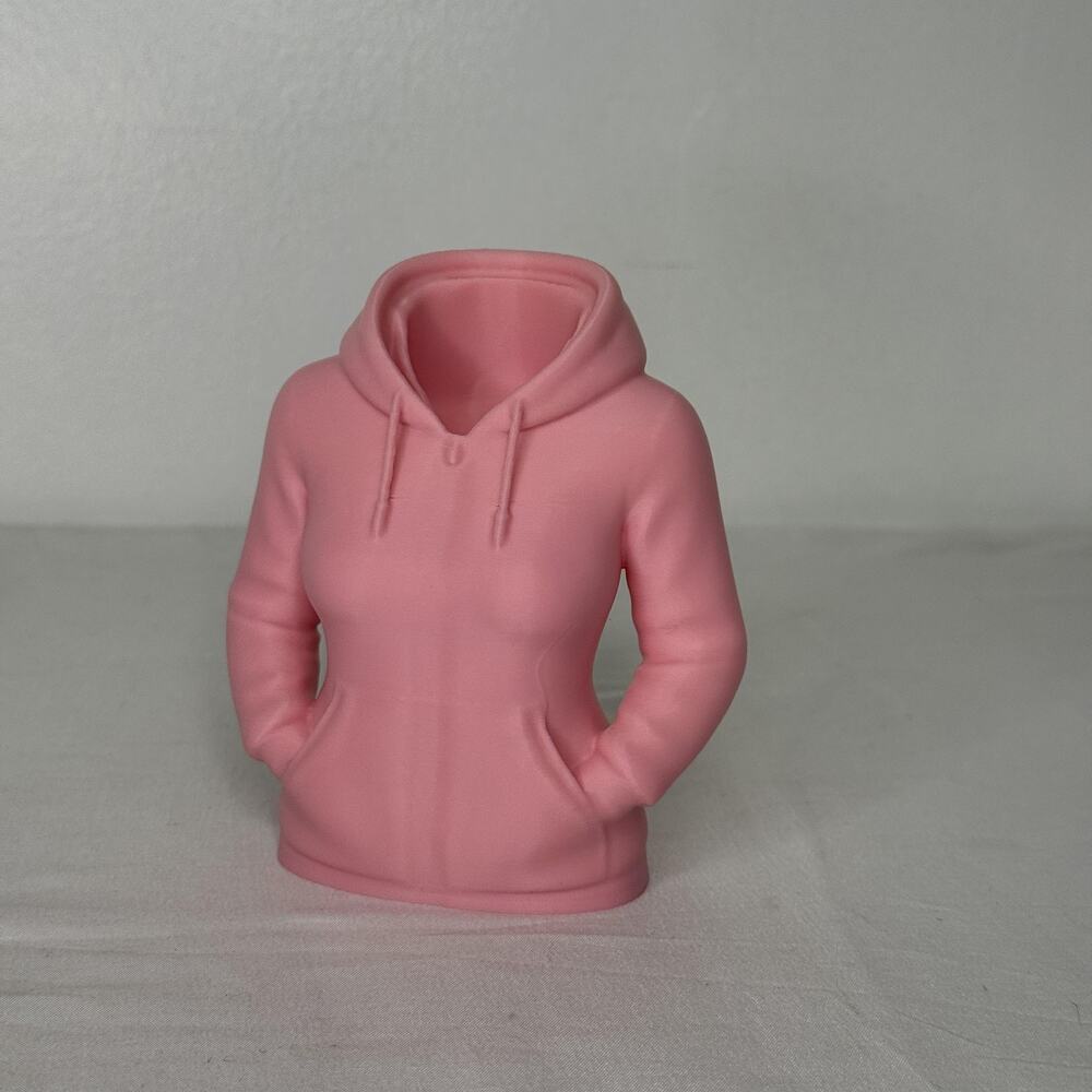Novelty Hoodie Sweatshirt Pen Pencil Holder Pink Desk Organizer Cute Gift Office